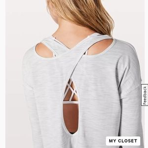 Lululemon back into it long sleeve shirt